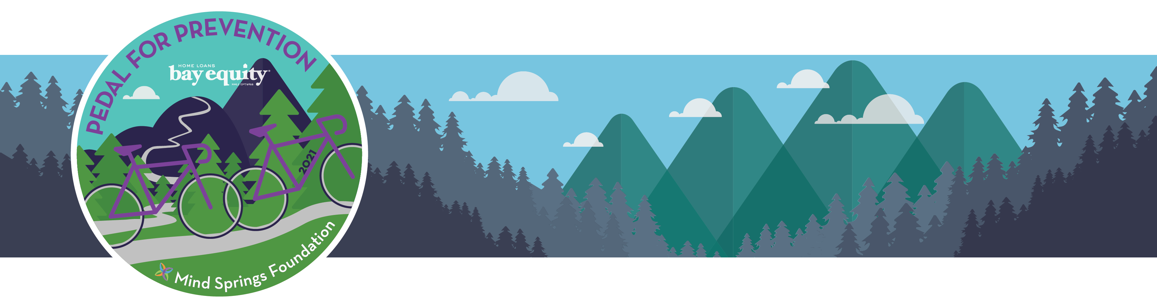 Pedal for Prevention Banner with logo for 2021 - transparent